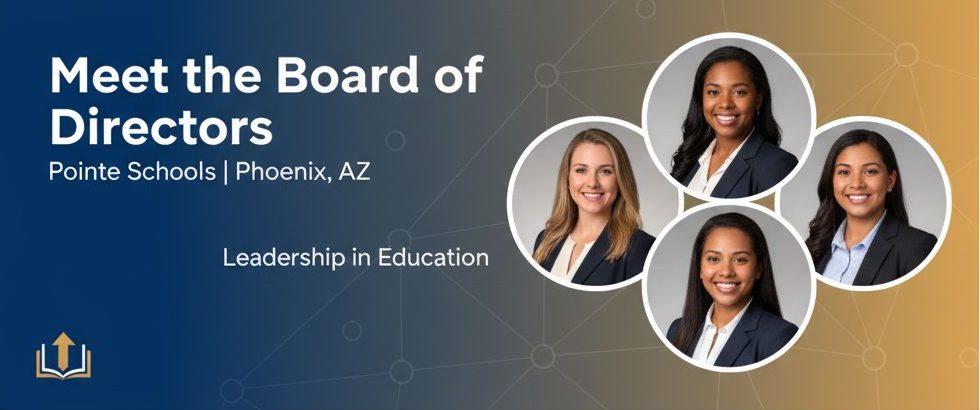 The Board of Directors at Pointe Schools, a dedicated team of leaders committed to student success.